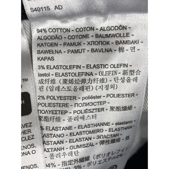 *Levi Strauss Slim Tapered Lo-Ball Black Denim Jeans Womens Size 38 Casual - Picture 7 of 8